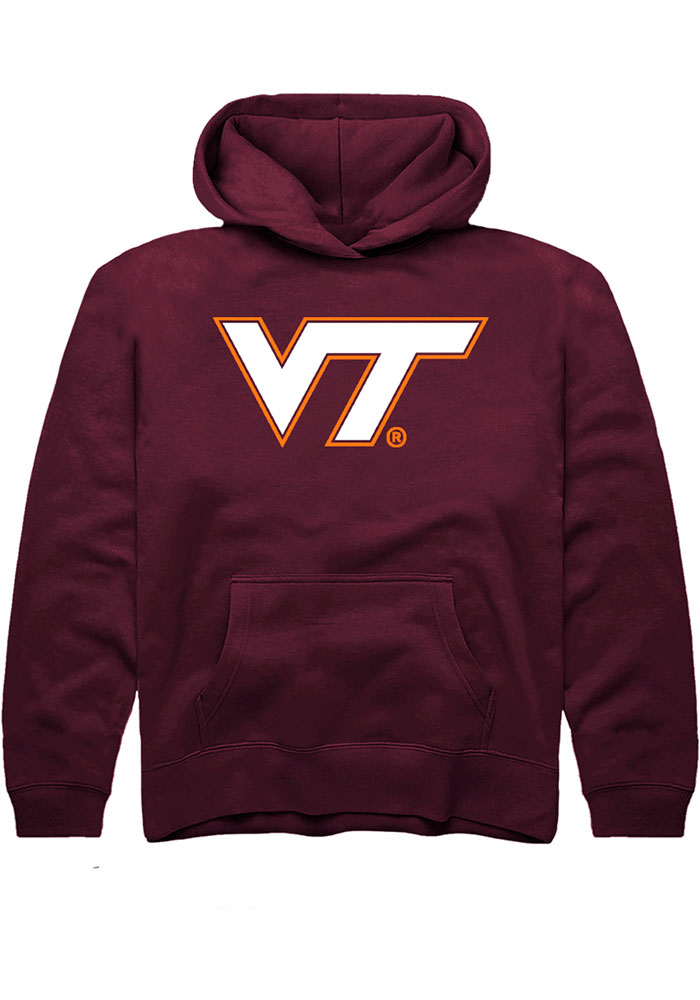 Virginia Tech Hokies Youth Maroon Alt Logo Long Sleeve Hoodie