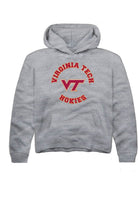 Virginia Tech Hokies Youth Grey Circle Long Sleeve Hoodie