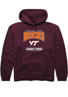 Virginia Tech Hokies Youth Maroon Women's Tennis Long Sleeve Hoodie