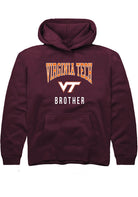 Virginia Tech Hokies Youth Maroon Brother Long Sleeve Hoodie