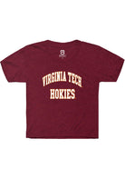 Virginia Tech Hokies Youth Maroon Arch Stack Short Sleeve T-Shirt