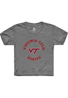 Virginia Tech Hokies Youth Grey Circle Short Sleeve T-Shirt