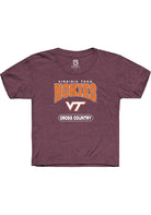 Virginia Tech Hokies Youth Maroon Cross Country Short Sleeve T-Shirt