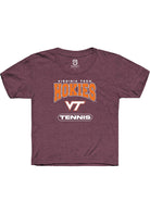 Virginia Tech Hokies Youth Maroon Tennis Short Sleeve T-Shirt