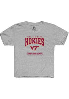 Virginia Tech Hokies Youth Grey Women's Cross Country Short Sleeve T-Shirt
