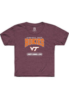 Virginia Tech Hokies Youth Maroon Women's Swimming & Diving Short Sleeve T-Shirt