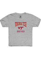Virginia Tech Hokies Youth Grey Brother Short Sleeve T-Shirt