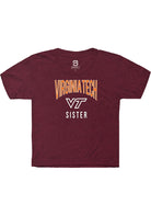 Virginia Tech Hokies Youth Maroon Sister Swirl Short Sleeve T-Shirt