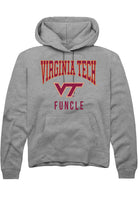 Virginia Tech Hokies Mens Grey Funcle Long Sleeve Hoodie