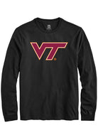 Virginia Tech Hokies Black Primary Long Sleeve T-Shirt