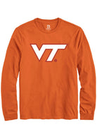 Virginia Tech Hokies Orange Alt Logo Long Sleeve T-Shirt