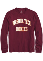 Virginia Tech Hokies Maroon Arch Stack Long Sleeve T-Shirt