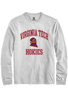 Virginia Tech Hokies White No 1 Neutral Long Sleeve T-Shirt