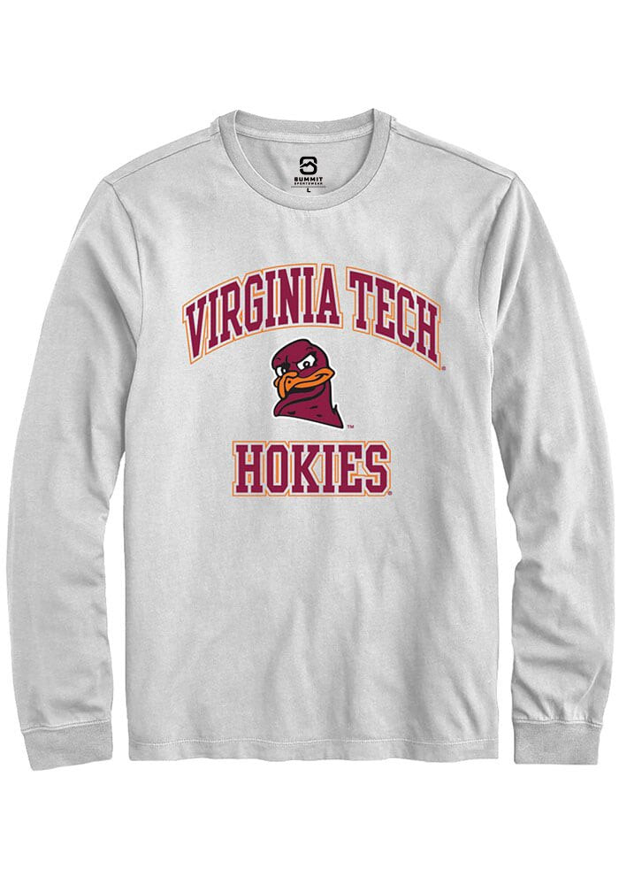 Virginia Tech Hokies White No 1 Neutral Long Sleeve T-Shirt