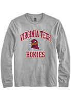 Virginia Tech Hokies Grey No 1 Neutral Long Sleeve T-Shirt