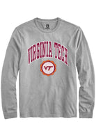 Virginia Tech Hokies Grey Arch Seal Long Sleeve T-Shirt