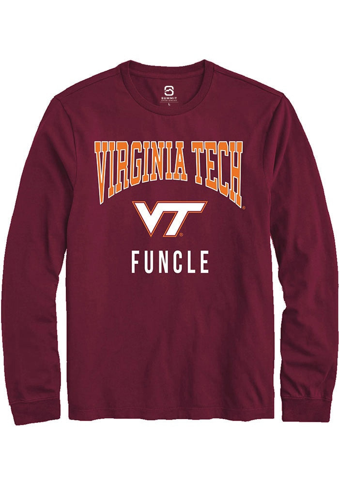 Virginia Tech Hokies Maroon Funcle Long Sleeve T-Shirt