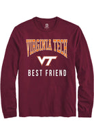 Virginia Tech Hokies Maroon Best Friend Long Sleeve T-Shirt