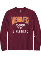 Virginia Tech Hokies Maroon Girlfriend Swirl Long Sleeve T-Shirt