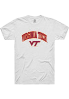 Virginia Tech Hokies White Arch Logo Short Sleeve T-Shirt