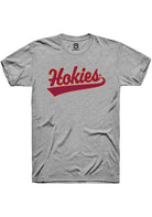 Virginia Tech Hokies Grey Tail Short Sleeve T-Shirt