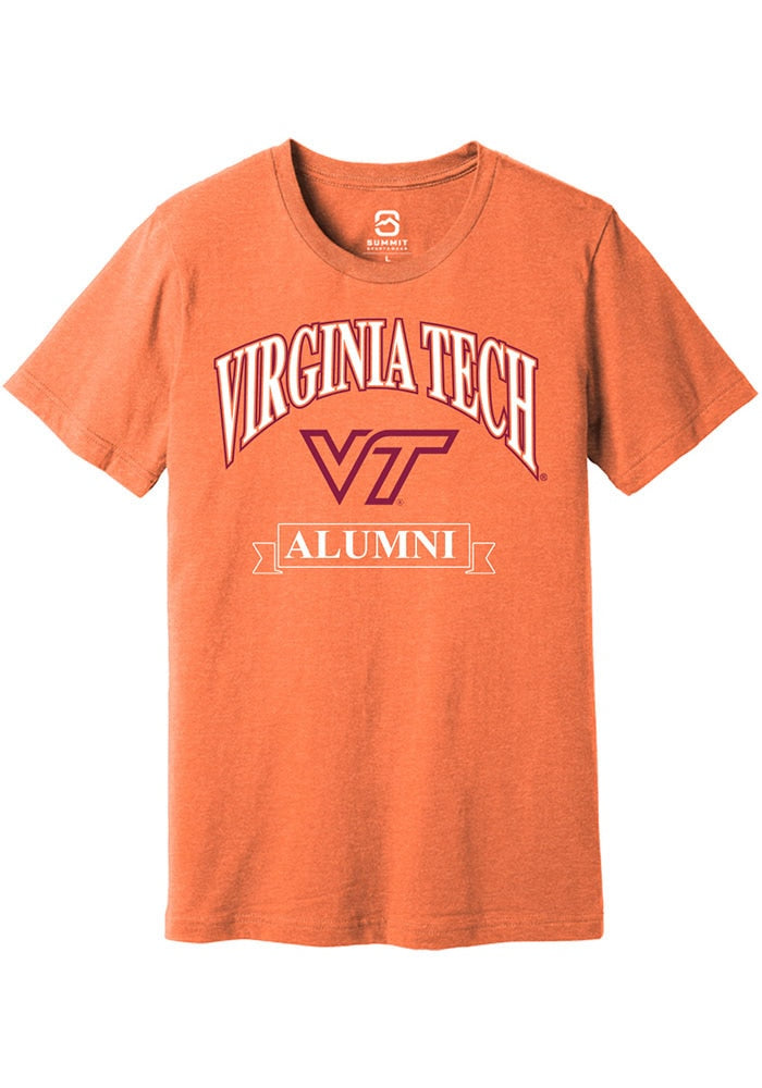 Virginia Tech Hokies Orange Alumni Banner Short Sleeve T-Shirt