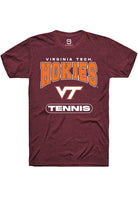 Virginia Tech Hokies Maroon Tennis Short Sleeve T-Shirt