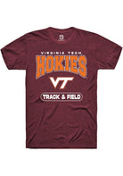 Virginia Tech Hokies Maroon Track & Field Short Sleeve T-Shirt