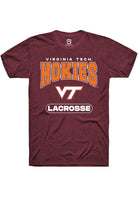 Virginia Tech Hokies Maroon Lacrosse Short Sleeve T-Shirt