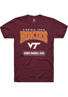 Virginia Tech Hokies Maroon Women's Swimming & Diving Short Sleeve T-Shirt