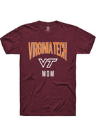 Virginia Tech Hokies Maroon Mom Swirl Short Sleeve T-Shirt