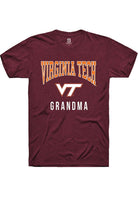Virginia Tech Hokies Maroon Grandma Short Sleeve T-Shirt