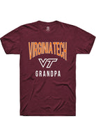 Virginia Tech Hokies Maroon Grandpa Swirl Short Sleeve T-Shirt