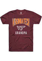 Virginia Tech Hokies Maroon Grandpa Swirl Short Sleeve T-Shirt