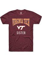 Virginia Tech Hokies Maroon Sister Short Sleeve T-Shirt