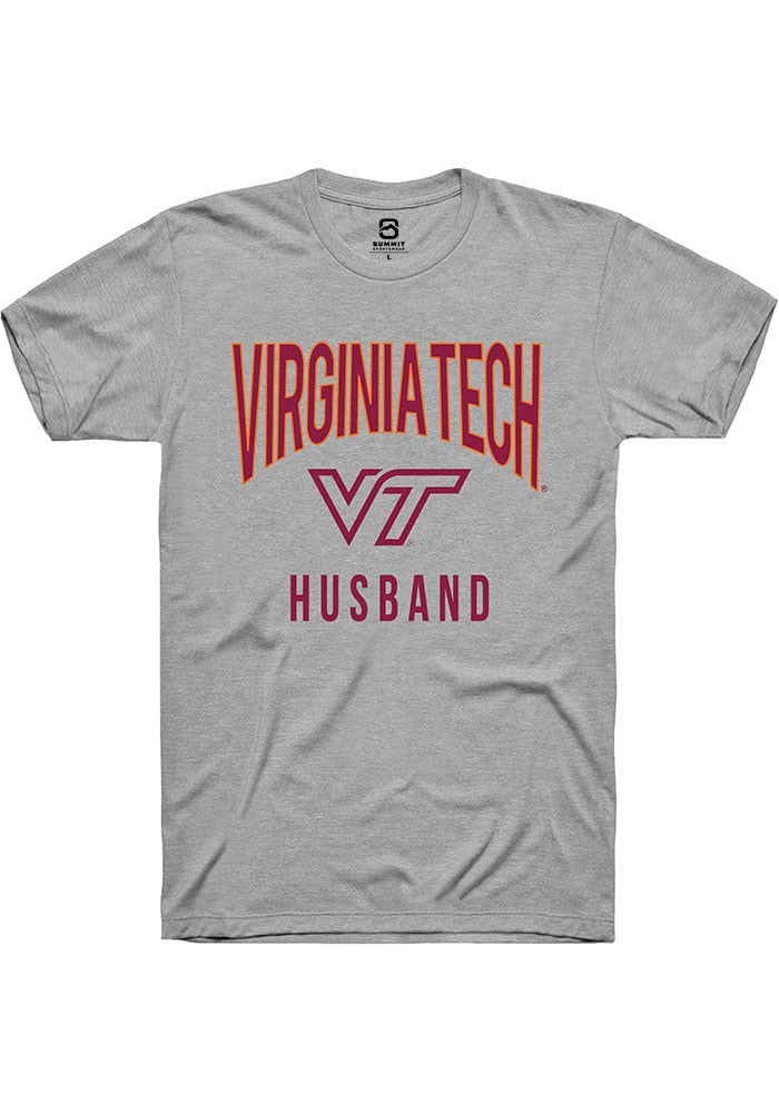 Virginia Tech Hokies Grey Husband Swirl Short Sleeve T-Shirt