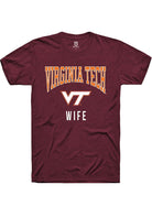 Virginia Tech Hokies Maroon Wife Short Sleeve T-Shirt