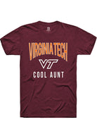 Virginia Tech Hokies Maroon Cool Aunt Swirl Short Sleeve T-Shirt