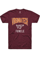 Virginia Tech Hokies Maroon Funcle Swirl Short Sleeve T-Shirt