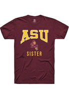 Arizona State Sun Devils Maroon Sister Short Sleeve T-Shirt