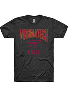 Virginia Tech Hokies Charcoal Uncle Swirl Short Sleeve T-Shirt