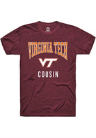 Virginia Tech Hokies Maroon Cousin Short Sleeve T-Shirt
