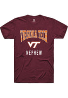 Virginia Tech Hokies Maroon Nephew Short Sleeve T-Shirt