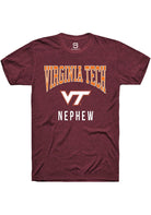Virginia Tech Hokies Maroon Nephew Short Sleeve T-Shirt