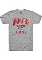 Virginia Tech Hokies Grey Fiancée Swirl Short Sleeve T-Shirt