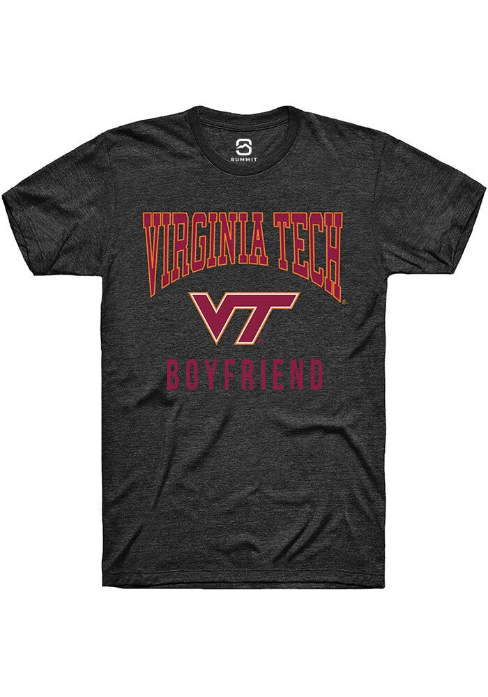 Virginia Tech Hokies Charcoal Boyfriend Short Sleeve T-Shirt