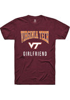 Virginia Tech Hokies Maroon Girlfriend Short Sleeve T-Shirt