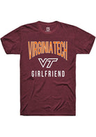 Virginia Tech Hokies Maroon Girlfriend Swirl Short Sleeve T-Shirt