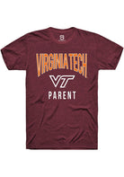 Virginia Tech Hokies Maroon Parent Swirl Short Sleeve T-Shirt
