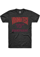 Virginia Tech Hokies Charcoal Grandparent Swirl Short Sleeve T-Shirt